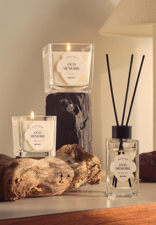H&M - Scented candle in glass holder - oud mémoire