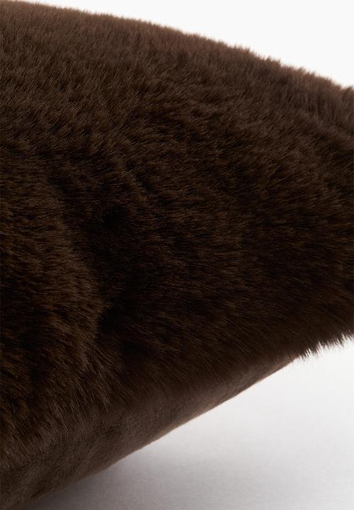 H&M - Fluffy cushion cover - dark brown