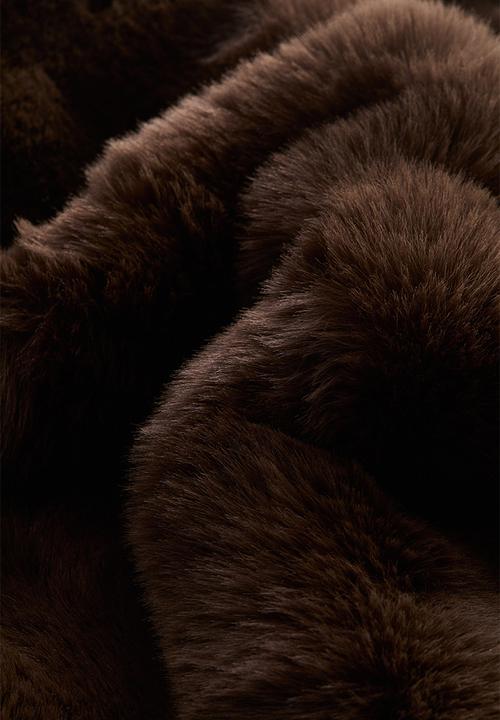 H&M - Fluffy cushion cover - dark brown