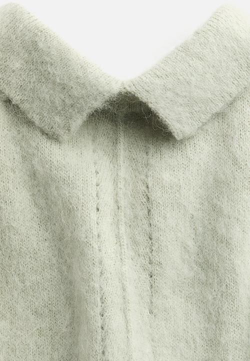 H&M - H&M Studio: Alpaca-blend sweater vest -  light dusty green 
