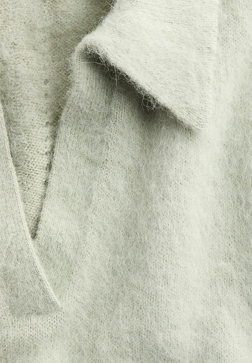 H&M - H&M Studio: Alpaca-blend sweater vest -  light dusty green 