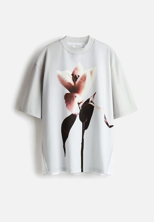 H&M - H&M Studio: Printed t-shirt - light grey 