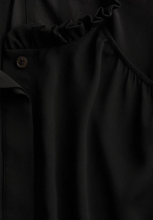 H&M - H&M Studio: Chiffon blouse - black
