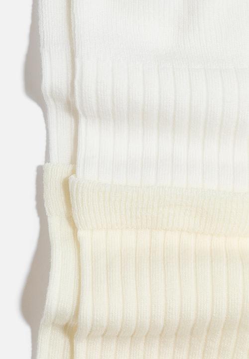 H&M - H&M Studio: Layered socks - cream 