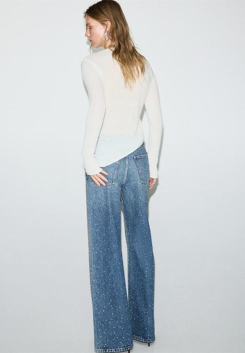 MANGO - Sweater paulete - natural