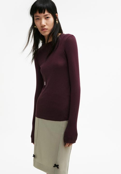 H&M - H&M Studio: Bow-detail mesh skirt - light khaki green