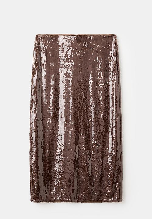 MANGO - Skirt xjaviera - medium brown