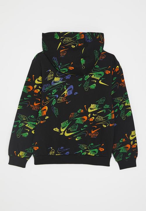Nike all-over print reveal hoodie - black7