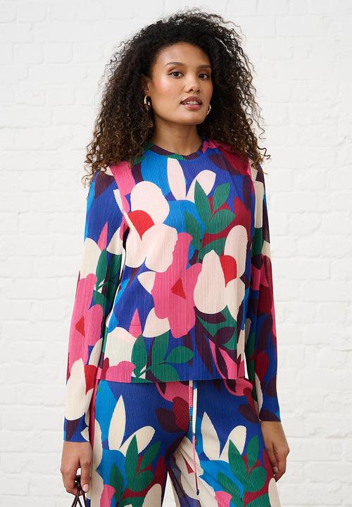 Me&B - Plisse Long sleeve - Bloom