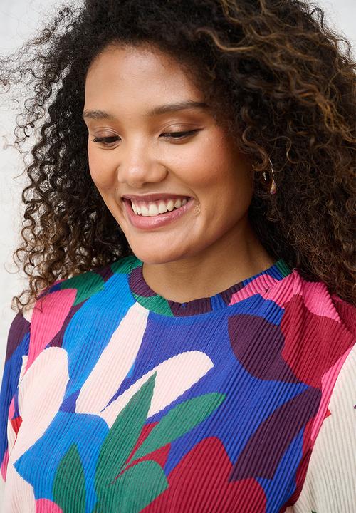 Me&B - Plisse Long sleeve - Bloom