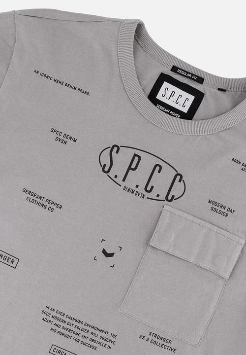 S.P.C.C - Zane Tee  - Mid Grey