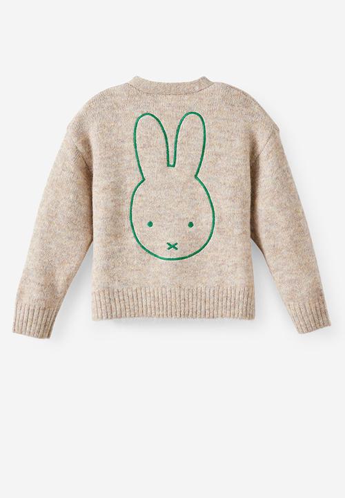 Cotton On - Sleep Knit Cardigan License - Lcn Mif Latte Cream/ Miffy Head