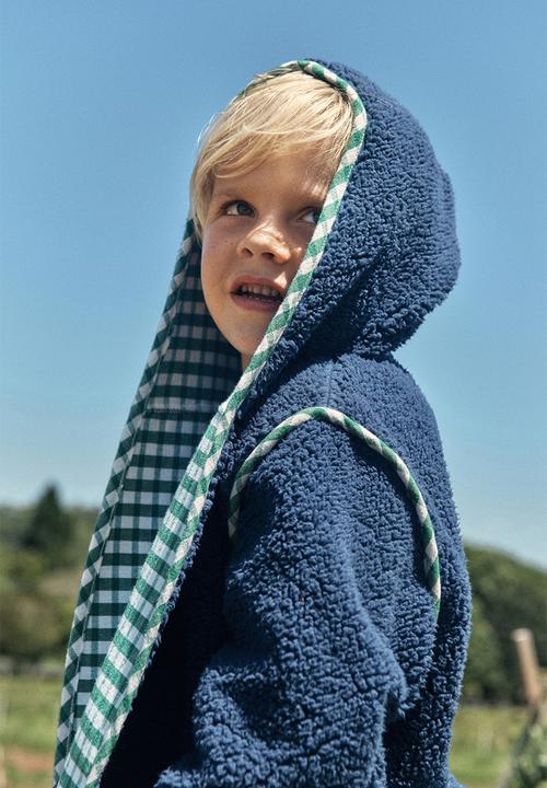 Cotton On - Hooded Gown - Deep Dive /Deep Mint