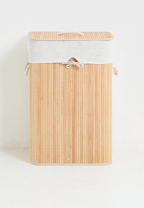 Bamboo laundry basket - neutral
