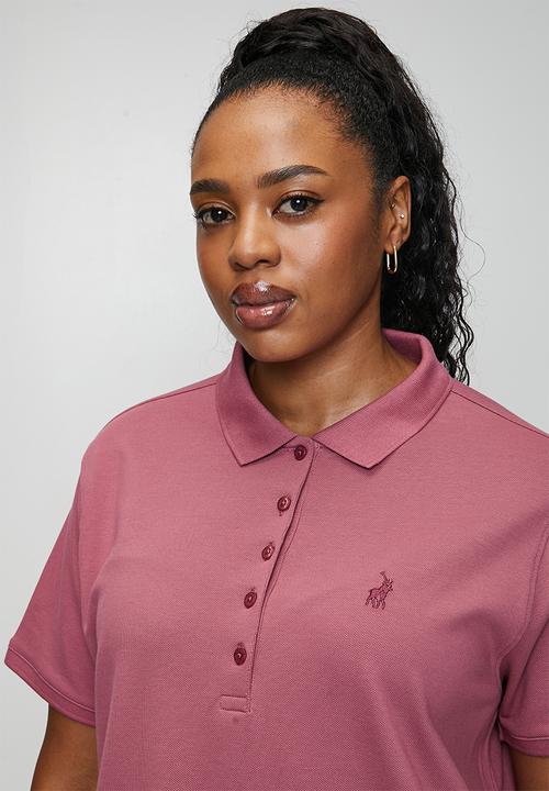POLO - Plus wmn margot ss golfer - rose