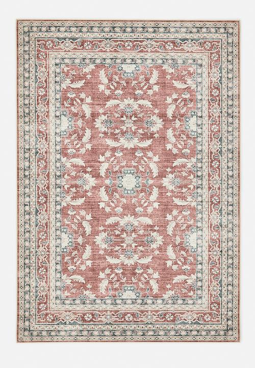 Nyssa Floral Rug - Rust