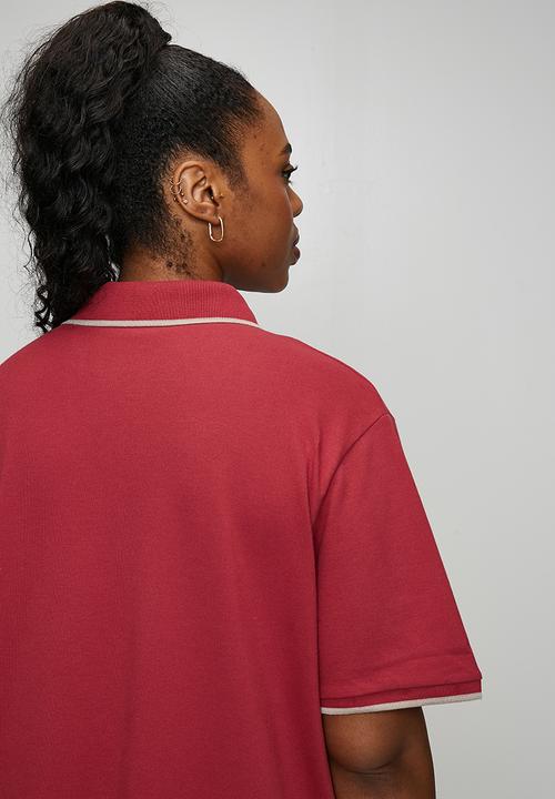 POLO - Plus wmn leah golfer dress - garnet