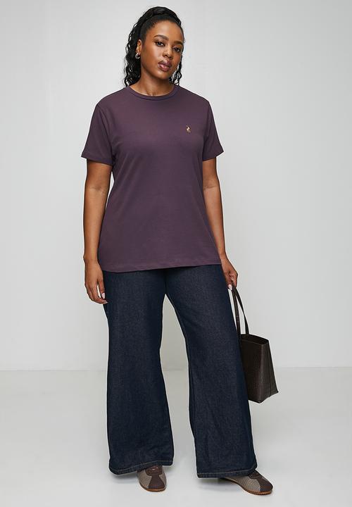 POLO - Plus wmn allie short sleeve T-shirt - plum