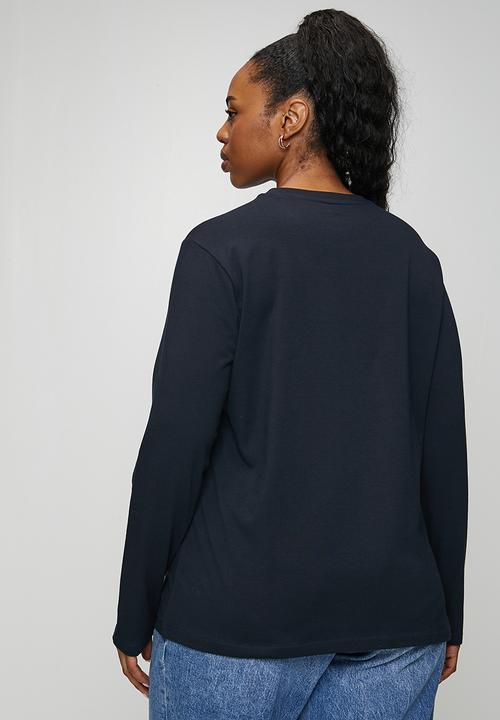 POLO - Plus wmn alice long sleeve T-shirt - navy
