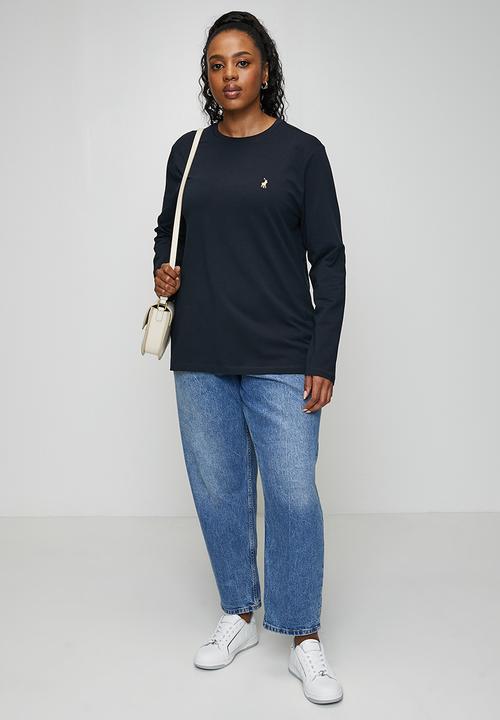 POLO - Plus wmn alice long sleeve T-shirt - navy