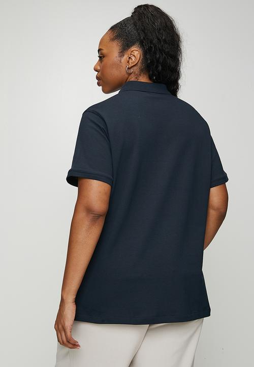 POLO - Plus wmn margot short sleeve golfer - navy