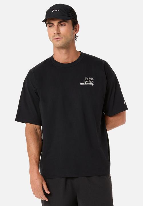 ASICS - Runner Message Graphic Relaxed Tee - Performance Black