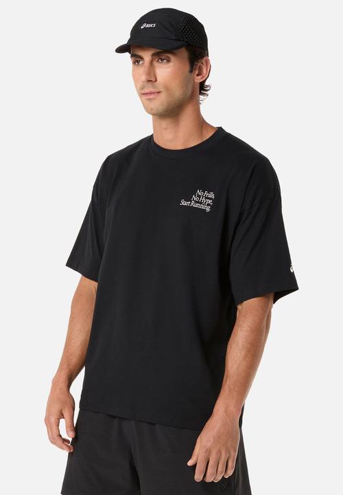 ASICS - Runner Message Graphic Relaxed Tee - Performance Black