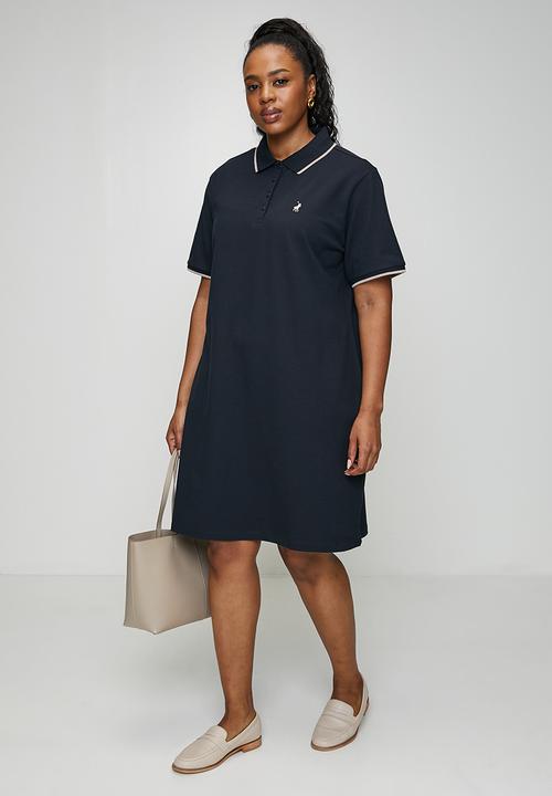 POLO - Plus wmn leah golfer dress - navy