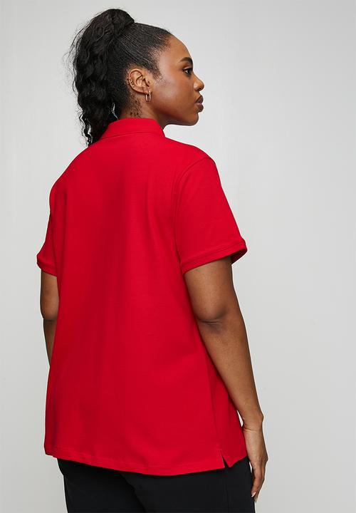 POLO - Plus wmn margot ss golfer - red