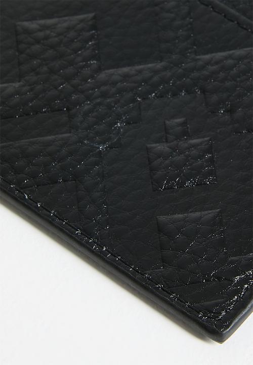 GALXBOY - EMBOSSED CARD HOLDER  - BLACK