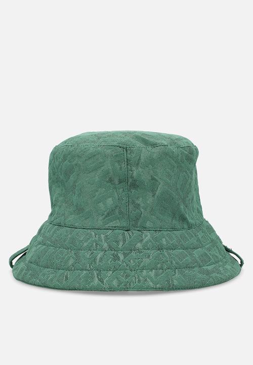 NYLON/CANVAS HAT - GREEN