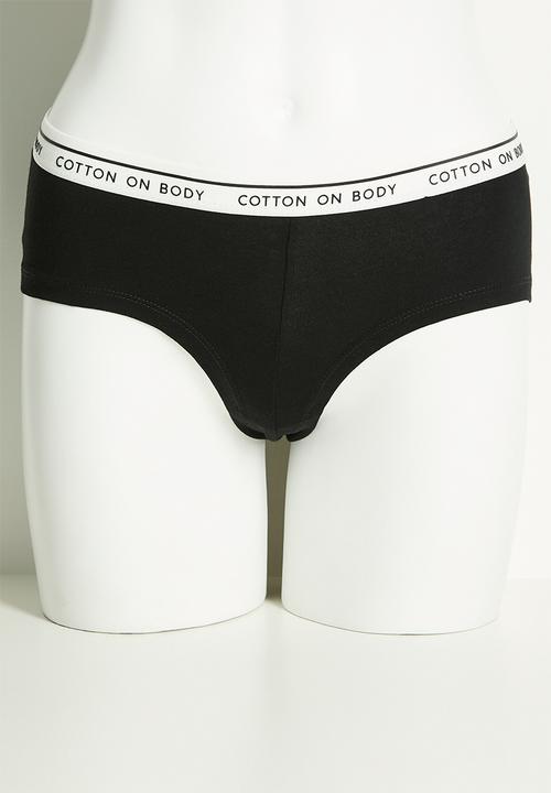 Cotton On - Branded Cotton Cheeky Boyshort 3 Pack - multi