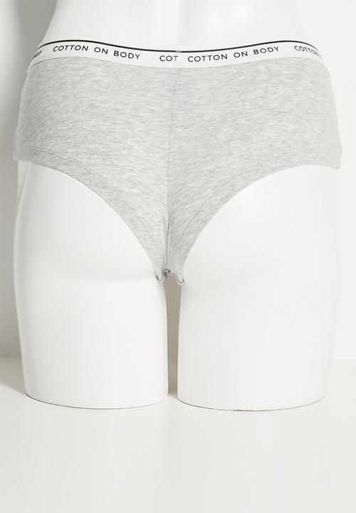 Cotton On - Branded Cotton Cheeky Boyshort 3 Pack - multi