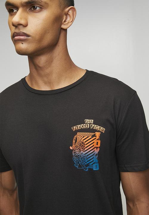 Brave Soul - Crew Neck T-Shirt - Jet Black      