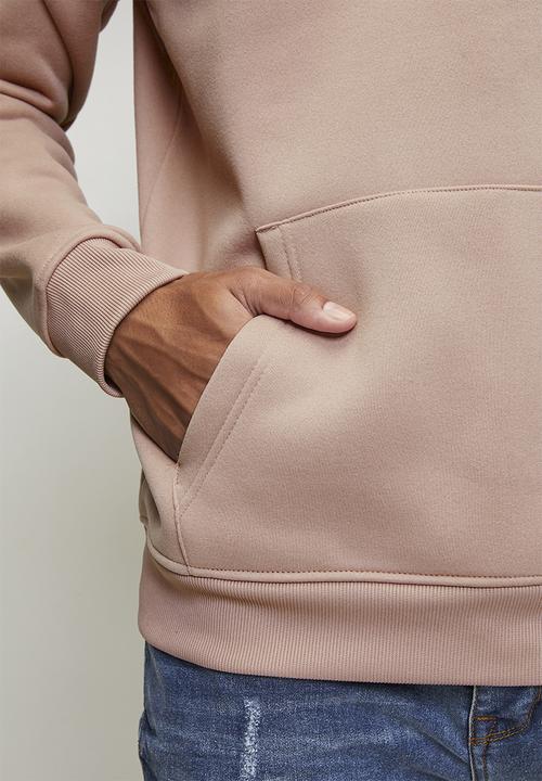 Brave Soul - Hoody With Cross Over Hood - Dusky Pink