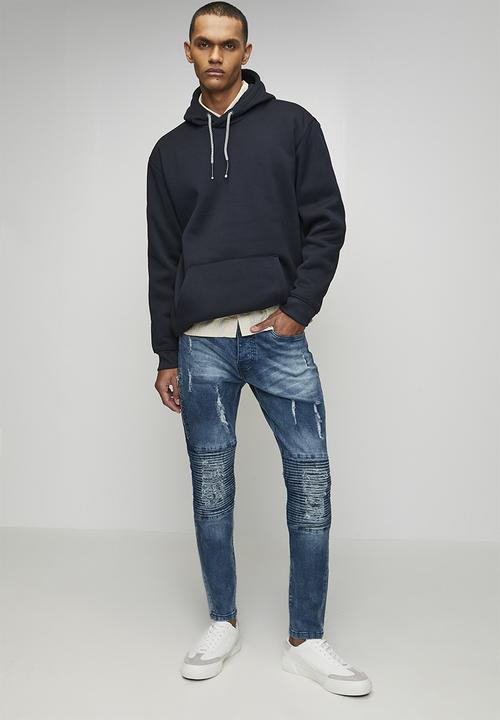 Brave Soul - Oversized Fit Hoody - Navy