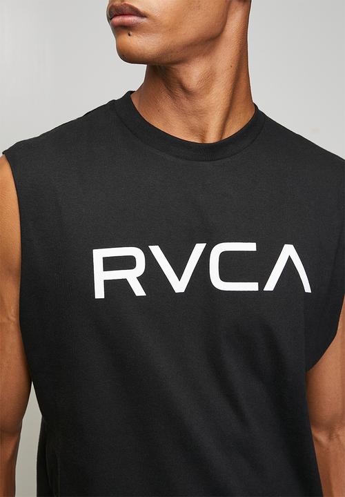 RVCA - Big Rvca Muscle - Black - WHITE LOGO