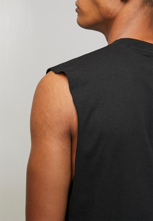 RVCA - Big Rvca Muscle - Black - WHITE LOGO