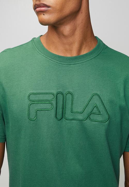 FILA - Celso Embroided  T-Shirt - Dark Green