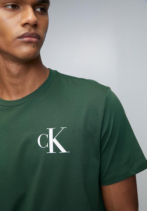 Calvin Klein - Ss 30S Eu Left Chest Logo Tee - Sycamore