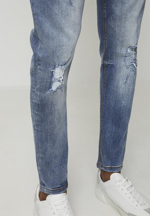 Brave Soul - Denim Skinny Fit Jean Long Length - Blue