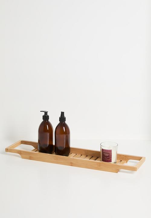 Bathroom Solutions - Bamboo Bath Rack - Natural