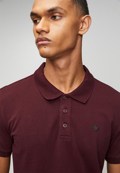adidas Originals - Essential Polo SF  - maroon
