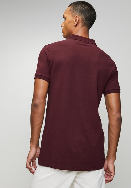 adidas Originals - Essential Polo SF  - maroon