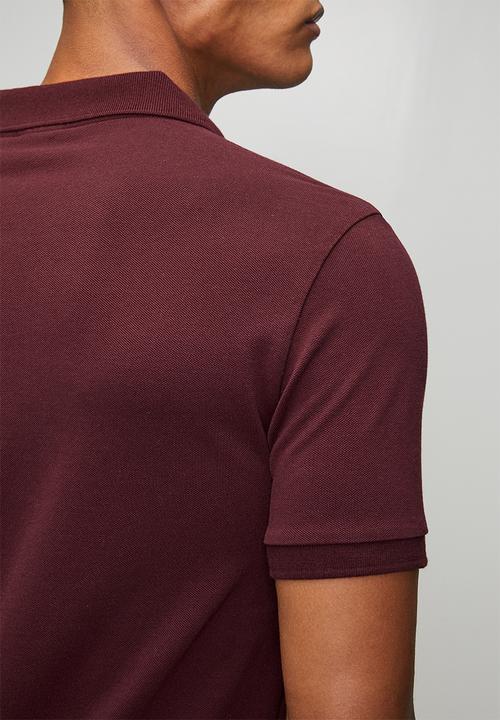 adidas Originals - Essential Polo SF  - maroon