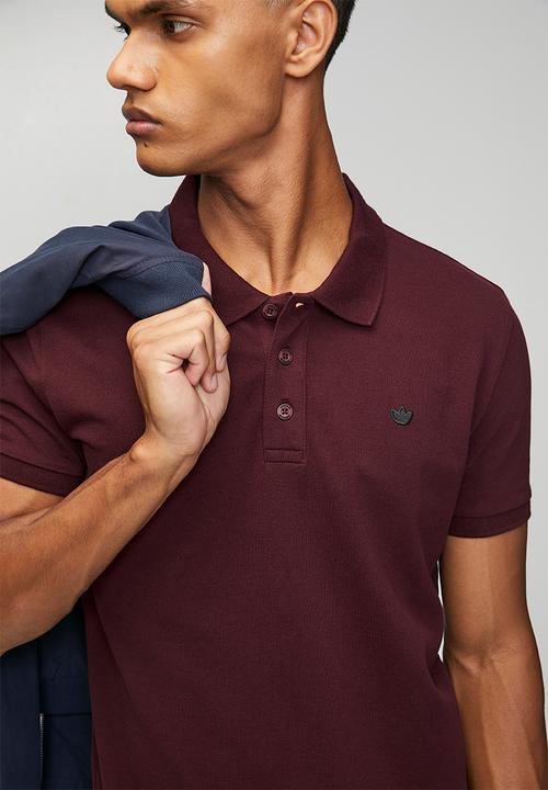adidas Originals - Essential Polo SF  - maroon