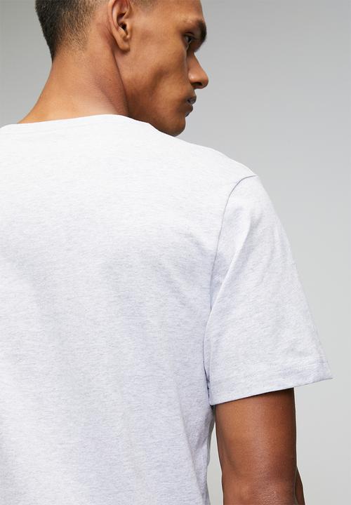 adidas Performance - Big Logo SJ Tee - Light Grey heather / carbon