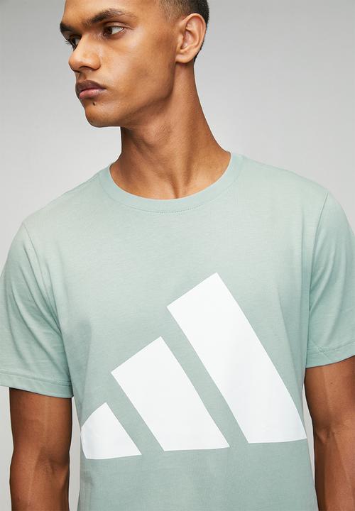 adidas Performance - Big Logo SJ Tee  - Wonder Sage Green / White