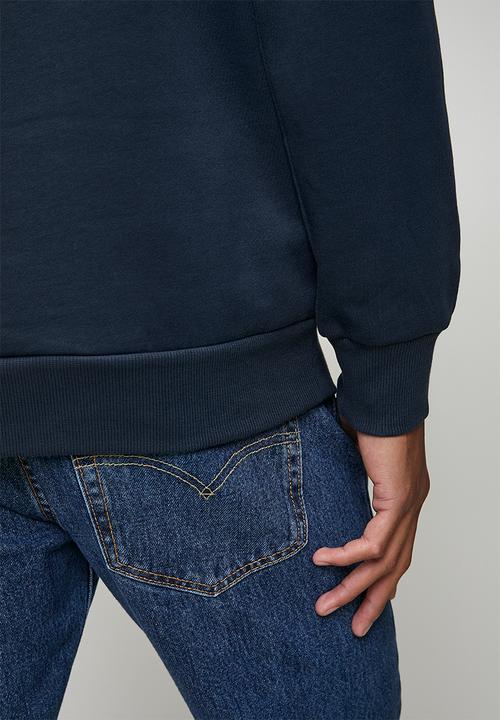 POLO - Aakil Essential Fleece Sweater - Navy