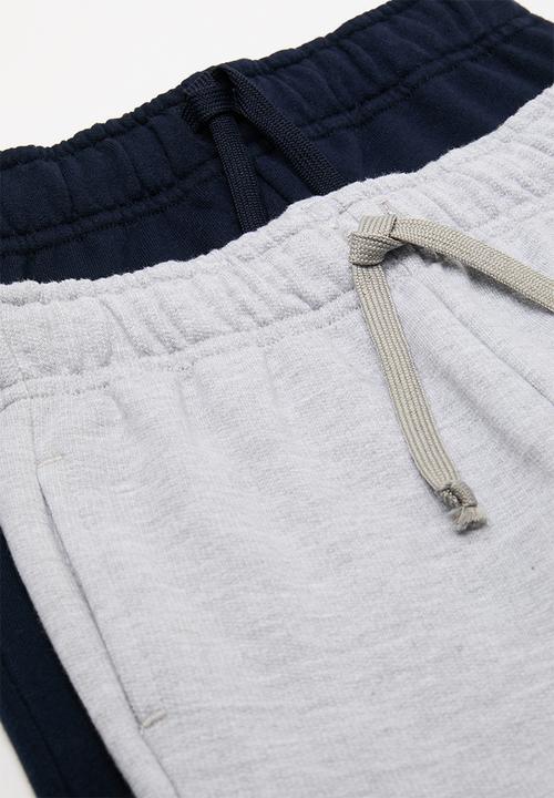 Pop Candy - 2 Pack joggers - navy/grey
